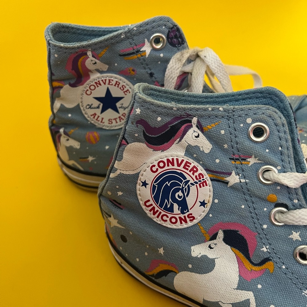 3 Converse Unicorn High top Junior Sneakers Unicon big kid shoes all-star